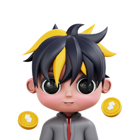 Chibi-Geschäftsmann  3D Icon