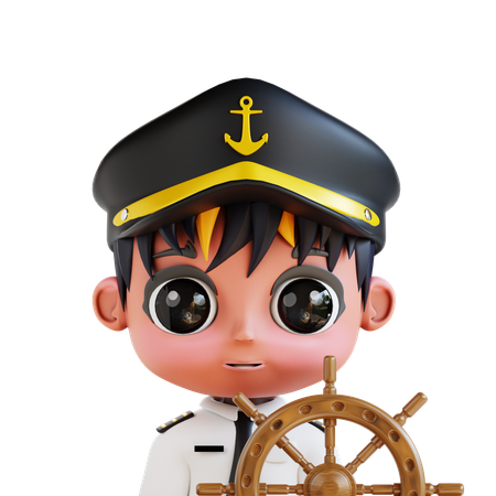Chibi-Kapitän  3D Icon