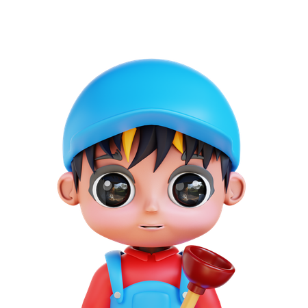 Chibi-Klempner  3D Icon