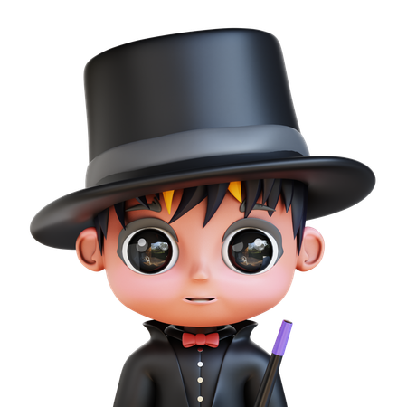 Magicien Chibi  3D Icon