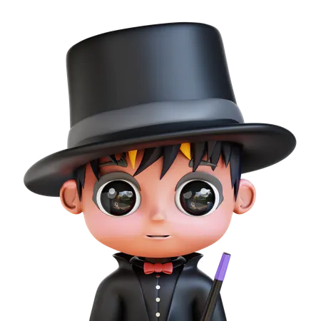 Magicien Chibi  3D Icon