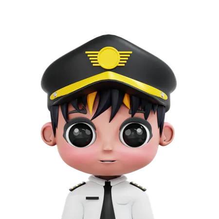 Chibi-Pilot  3D Icon