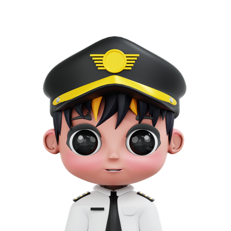 Chibi-Pilot  3D Icon