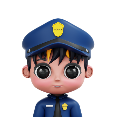 Chibi-Polizei  3D Icon