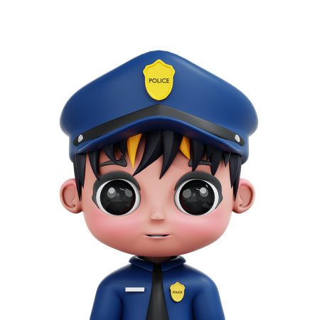 Chibi-Polizei  3D Icon