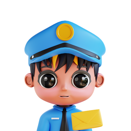 Chibi Postman  3D Icon
