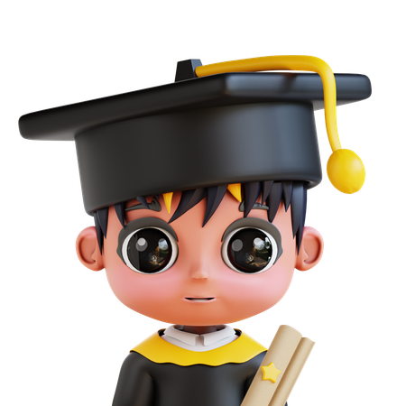 Chibi Student  3D Icon