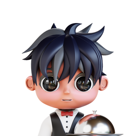 Chibi Waiters  3D Icon