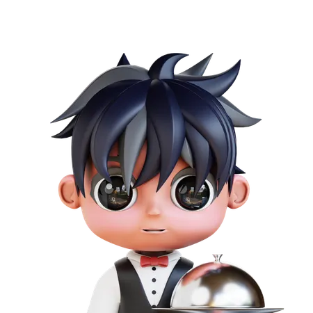 Chibi Waiters  3D Icon