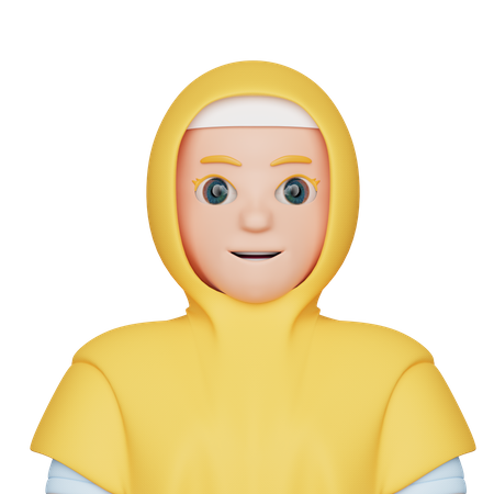 Chica arabe  3D Icon
