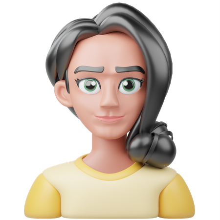 Chica de belleza  3D Icon