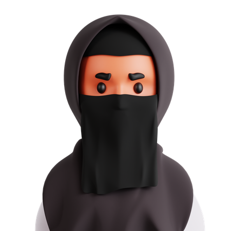 Chica de los emiratos árabes unidos  3D Icon