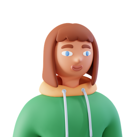 Chica con estilo  3D Icon