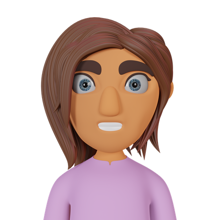 Chica joven  3D Icon
