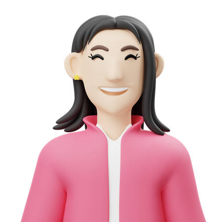 Chica meñique  3D Icon