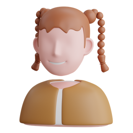 Chica vikinga  3D Icon