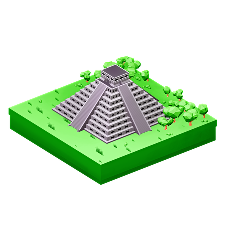 Chichen Itza  3D Icon