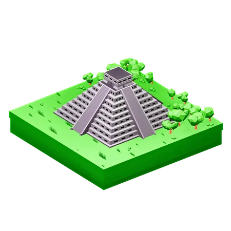 Chichén Itzá  3D Icon