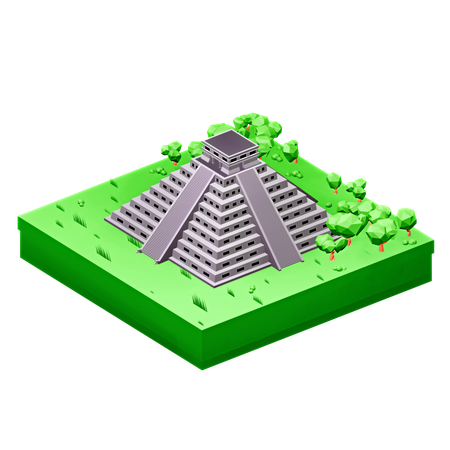 Chichen Itza  3D Icon