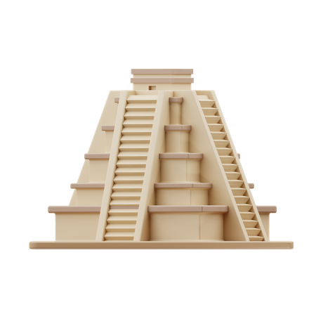 Chichen itza  3D Illustration