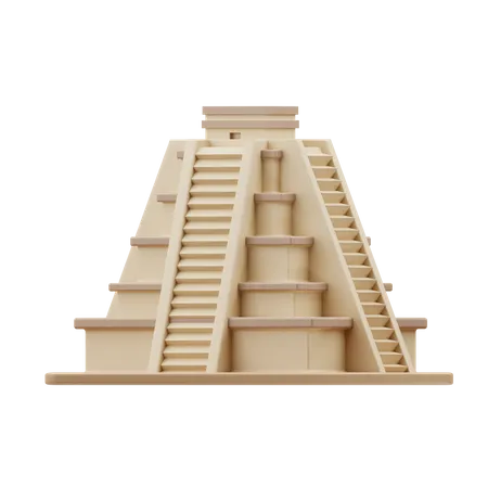 Chichen itza  3D Illustration