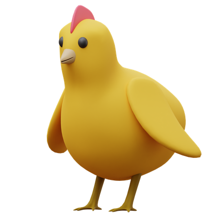 Chick  3D Icon