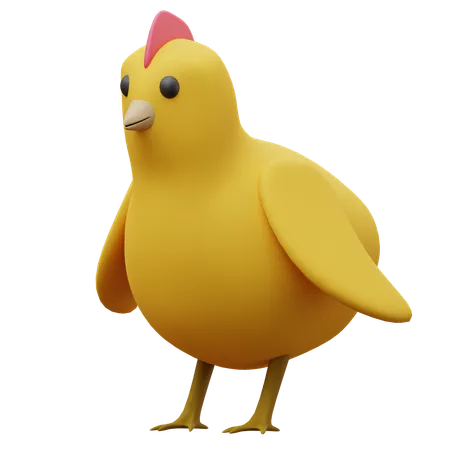 Chick  3D Icon