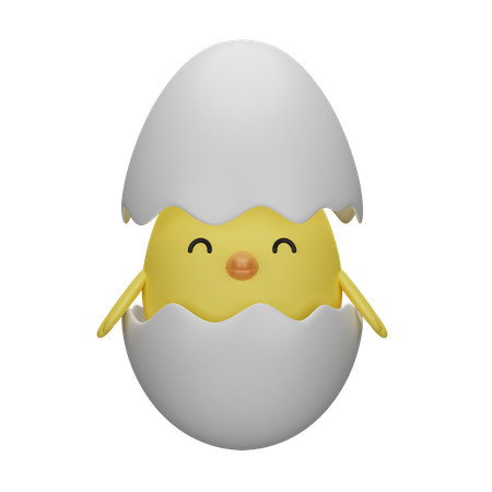 Chick  3D Icon