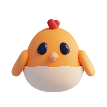 Chick  3D Icon