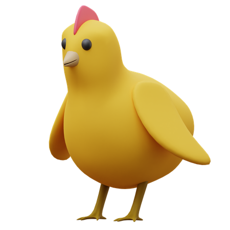Chick 3D Illustration