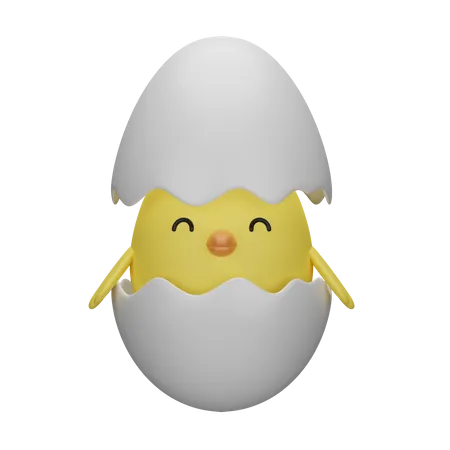 Chick 3 D Spring 3D Icon