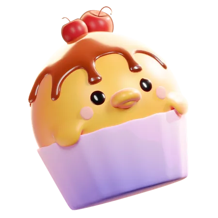 Chick Cupcakes  3D Icon