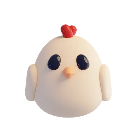 닭  3D Icon