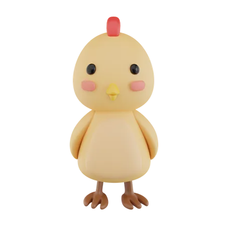 Chicken  3D Icon