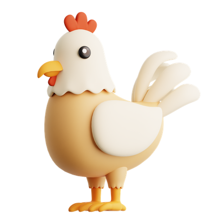 Chicken  3D Icon