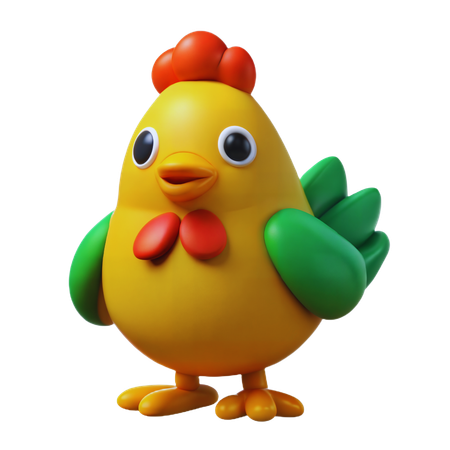 Chicken  3D Icon