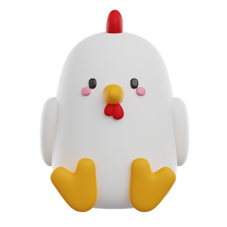 Chicken  3D Icon