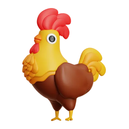 Chicken  3D Icon