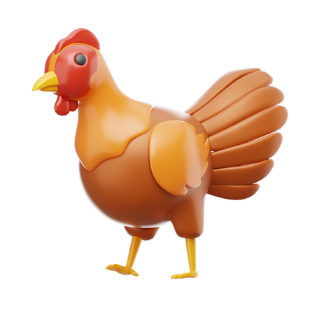 Chicken  3D Icon