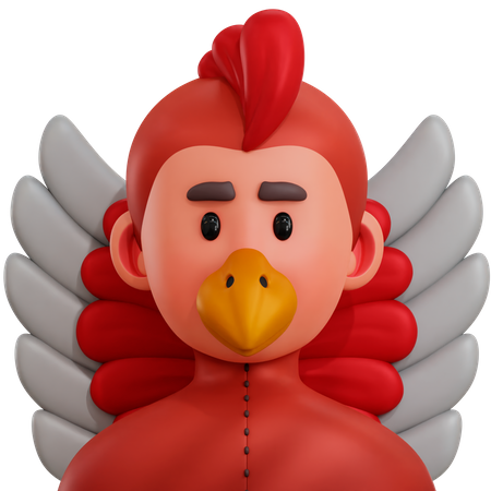 Chicken Boy  3D Icon