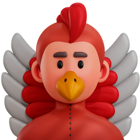 Chicken Boy 3D Icon