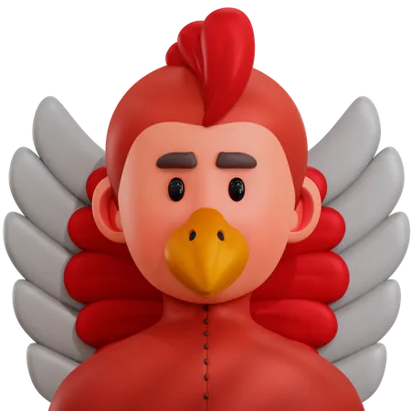 Chicken Boy  3D Icon
