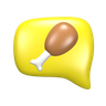 food bubble emoji 3d