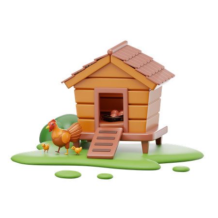 Chicken Coop  3D Icon