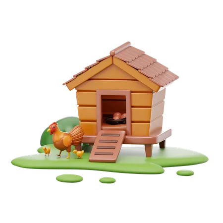 Chicken Coop  3D Icon