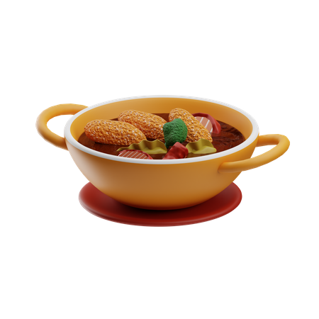 Chicken Curry  3D Icon