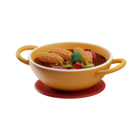 Chicken Curry  3D Icon