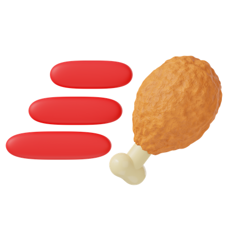 Chicken Delivery 3D Icon