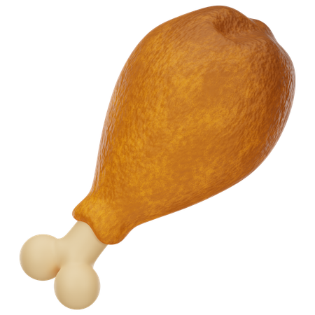 Chicken Drumstick  3D Icon