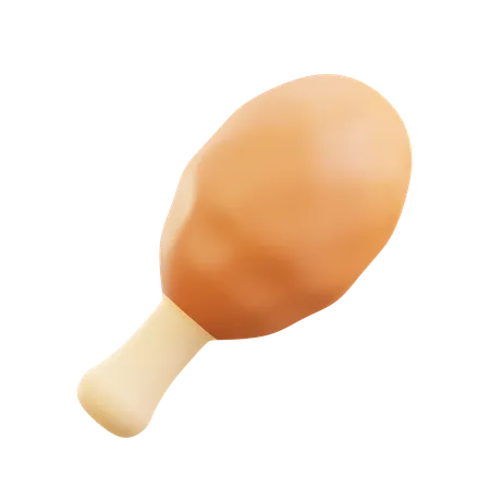 Chicken Drumstick  3D Icon